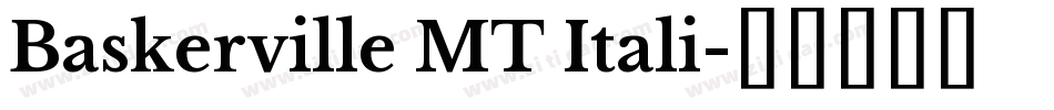 Baskerville MT Itali字体转换